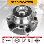 2X Front Wheel Bearings and Hubs Assembly 513268 for Nissan 350Z (2003–2009)