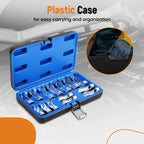Diesel Injector Fuel Line Socket Wrench Set for 10-22mm (3/8-1/2in)