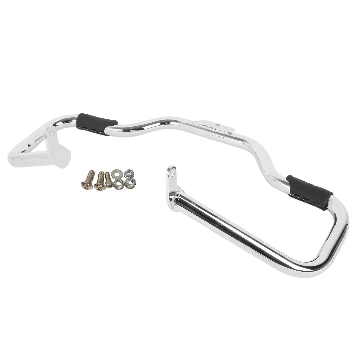 Mustache Engine Guard Crash Bar Foot Peg Clamps for Harley Softail Fatboy (2000–2017)