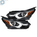 Set of 2 LED DRL Halogen Headlights for Chevrolet Equinox (2018–2020)