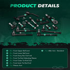14x Pitman Idler Arm Ball Joint Tie Rod Ends Kit for GMC C1500 C2500 (1988–1991)