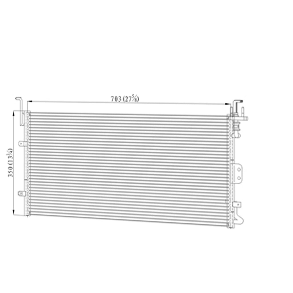 Replacement A/C Condenser Repair Part for 2003 Kia Magentis (Canada)