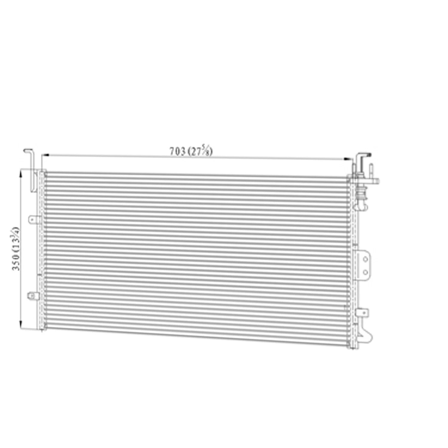 Replacement A/C Condenser Repair Part for 2003 Kia Magentis (Canada)