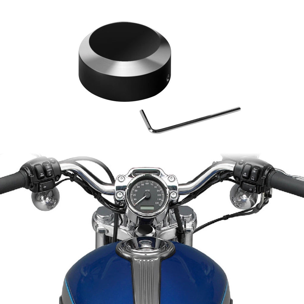 Triple Tree Fork Stem Upper Nut Bolt Cover for Harley Sportster XL883 XL1200 (2004–2023)