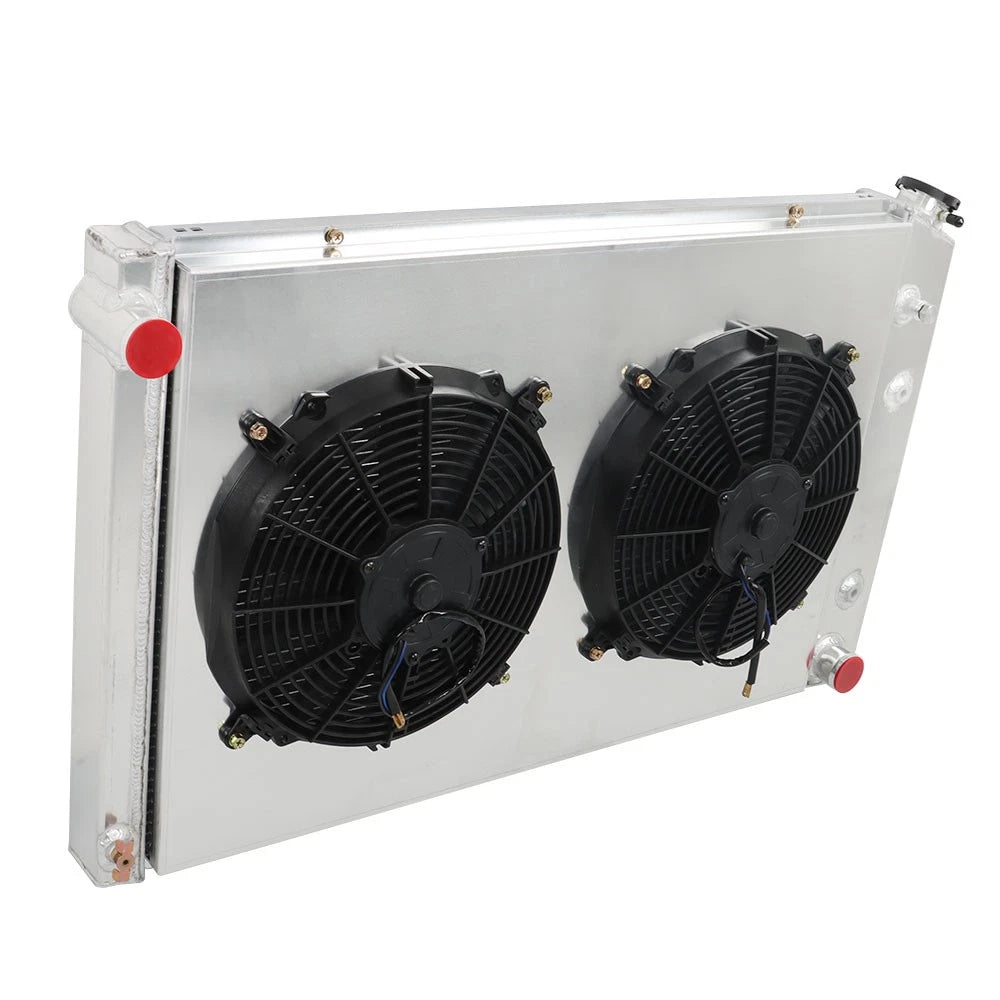 3 Row Radiator with Shroud and Fans for Chevy C/K C10 K20 Pickup (1973–1986)