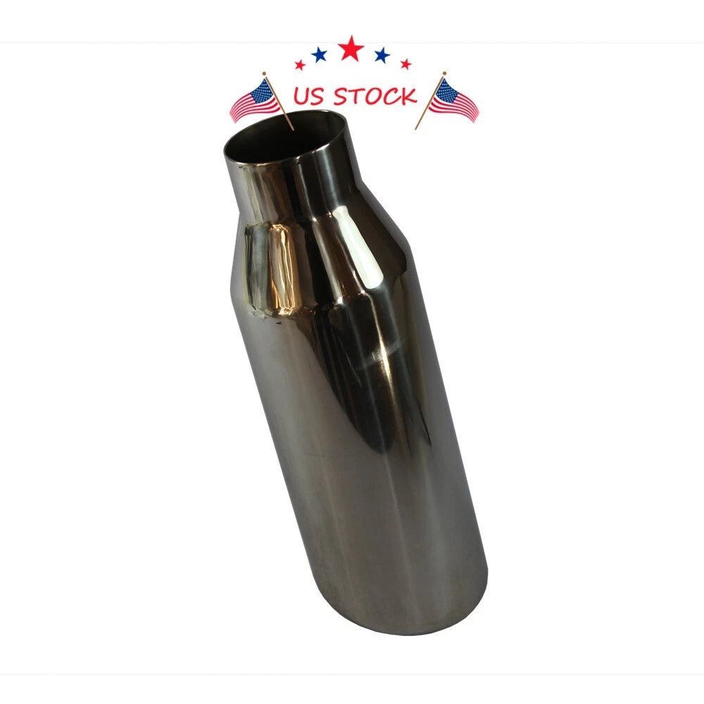 Stainless Steel Exhaust Tip for Universal Fit (2.5" Inlet, 4" Outlet)