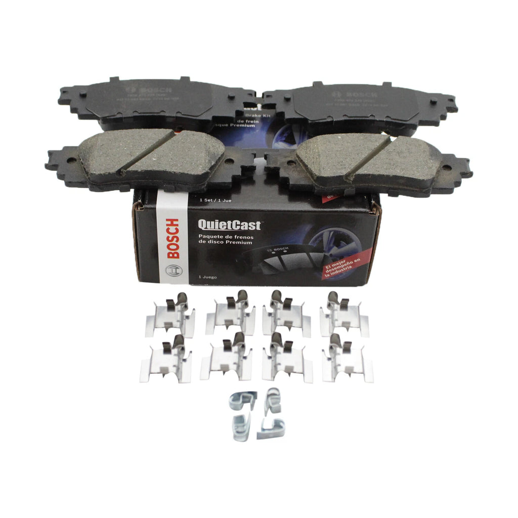 Set of 4 Bosch QuietCast Rear Ceramic Brake Pads for ES350 RX350L UX200 Avalon Camry (2007–2023)