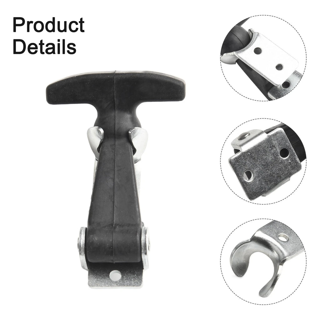 Elastic Stainless Steel Rubber Hood Catch for Universal Applications (4" - 7")