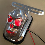 Metal Rear Skull Brake Tail Light for Harley Davidson Chopper