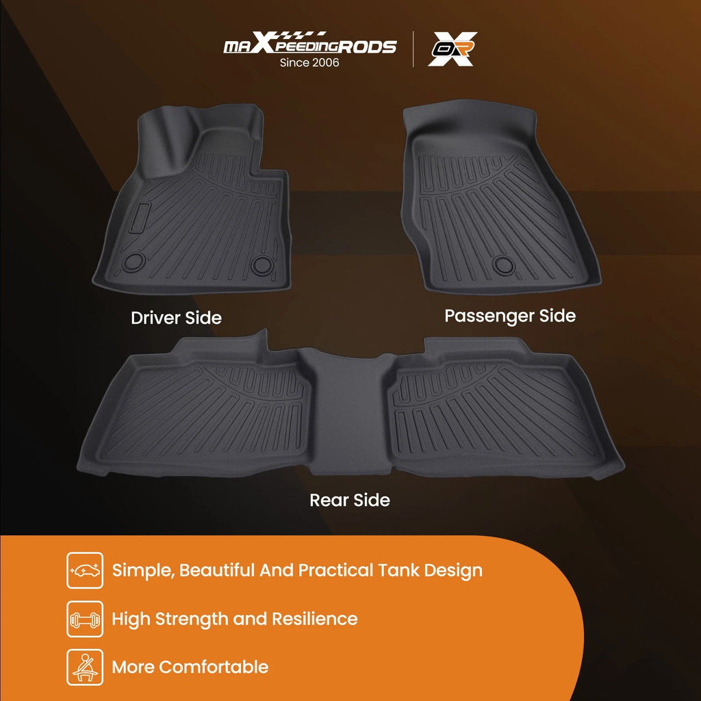 Set of 6 TPE Floor Mats for Ford Explorer (2020–2025) Waterproof