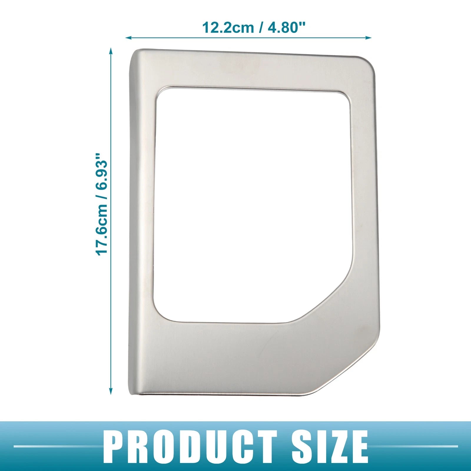 Gear Shift Frame Trim Sticker Panel Cover for Toyota Tundra (2014–2021) Silver Tone