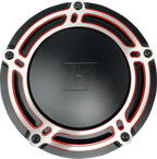 KODLIN USA Derby Cover for M8 Touring (K25409-RL) Black/Red
