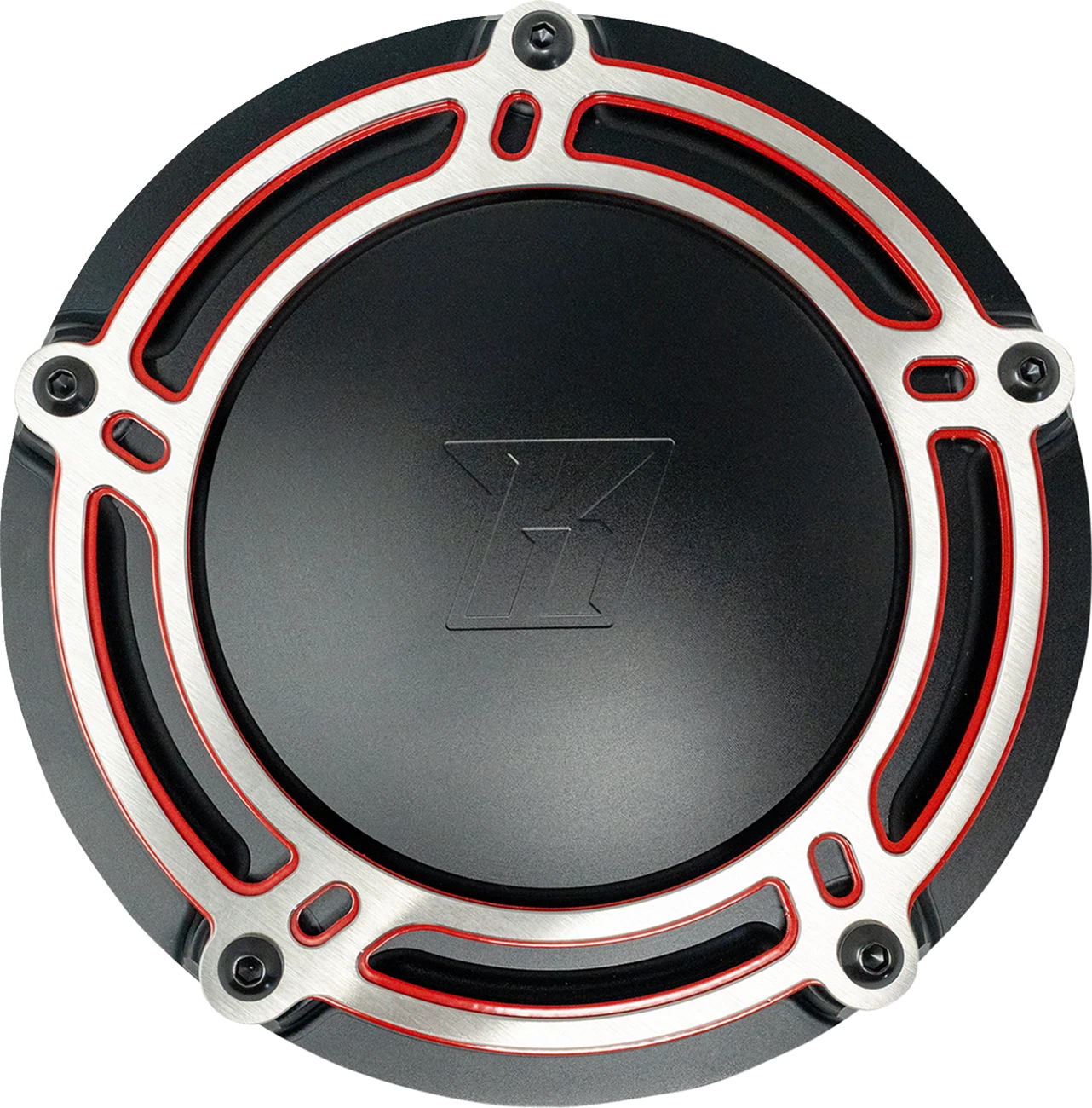KODLIN USA Derby Cover for M8 Touring (K25409-RL) Black/Red