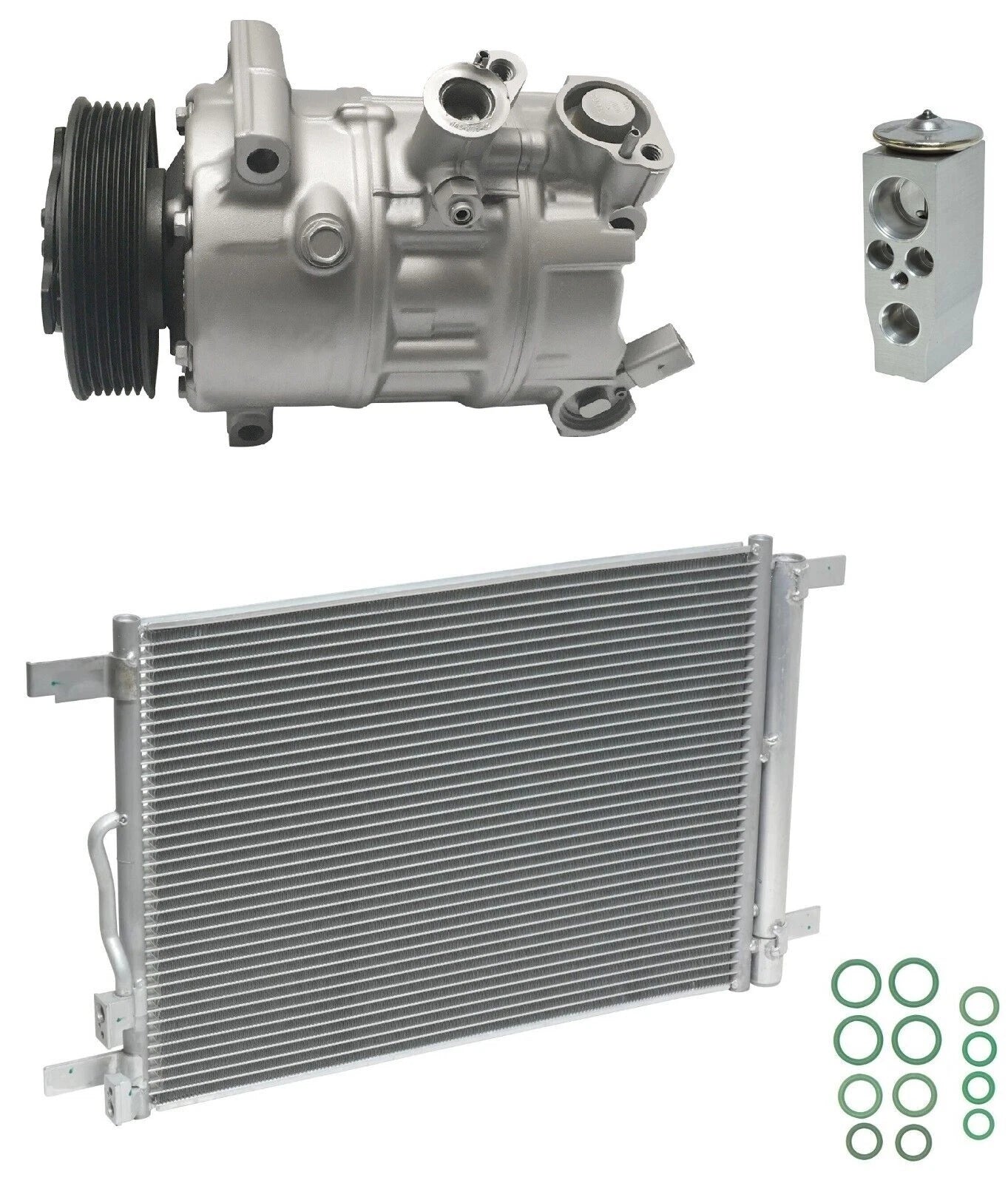 AC Compressor Kit With Condenser for Volkswagen Jetta 1.4L (2020–2020)