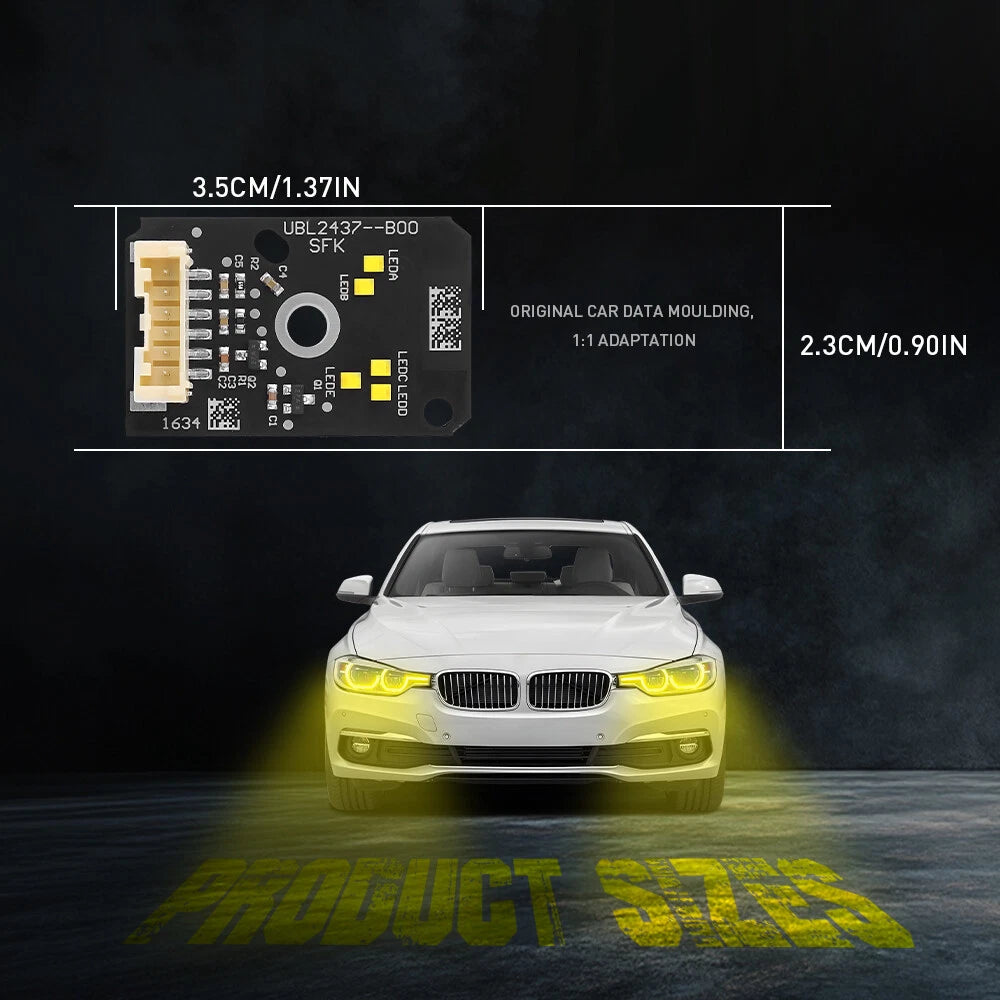 Amber Angel Eye DRL LED Boards for BMW F90 M5 G30 G31 5 Series (2017–2020)