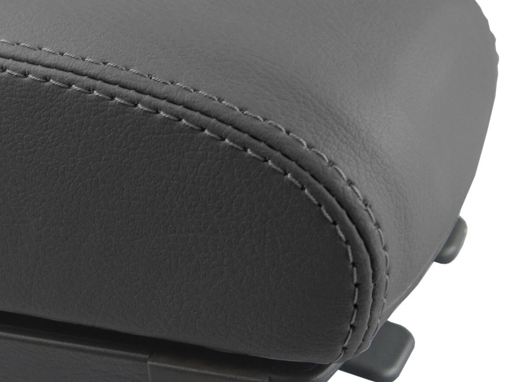 Leather Console Lid Pull Over Cover for Hyundai Tucson (2005–2009) Gray