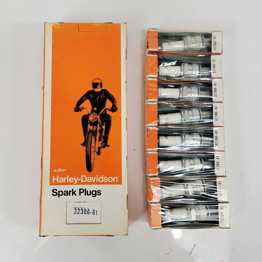 Set of 8 OEM Spark Plugs for Harley-Davidson SX250/SS250 (1961–1961) 32306-61
