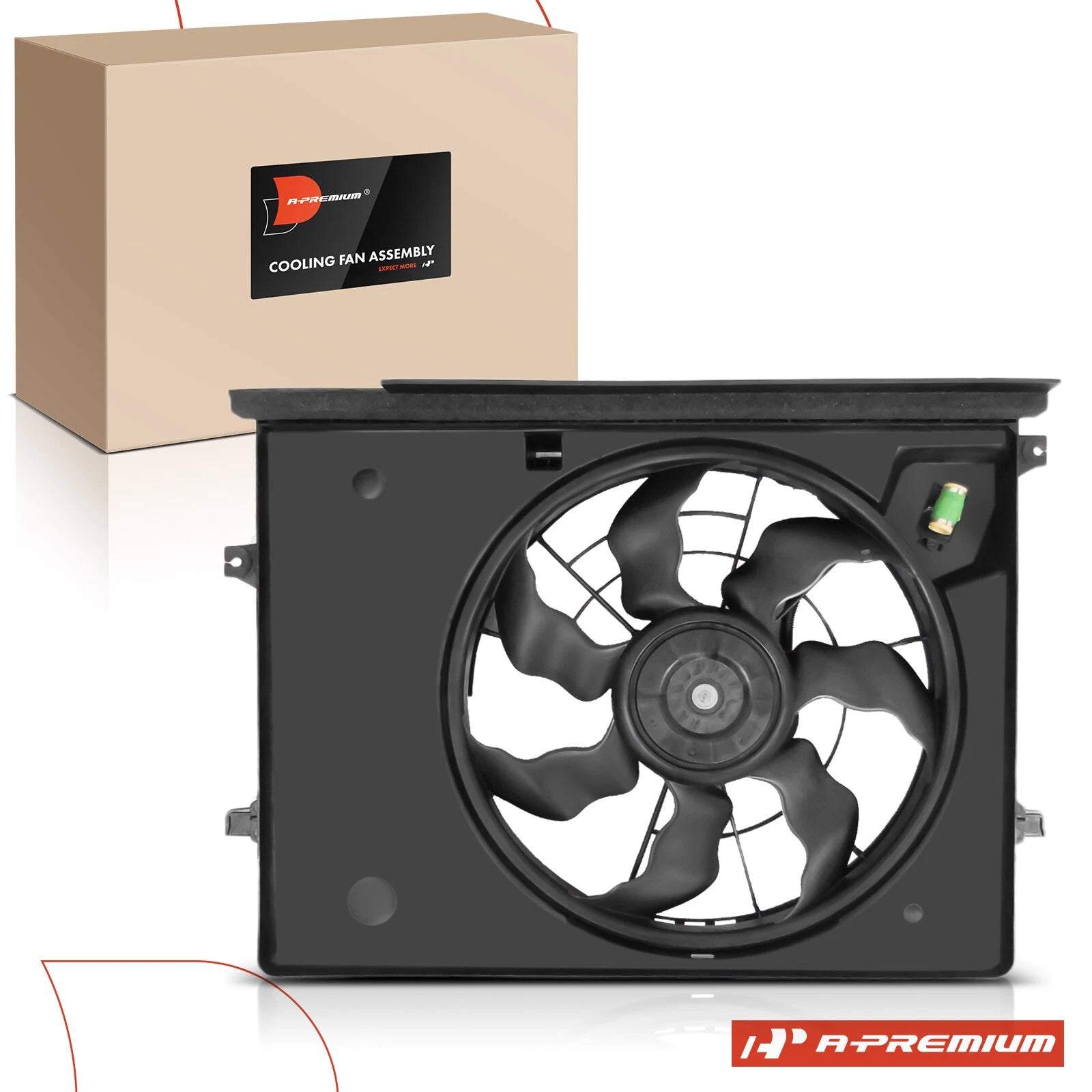 Cooling Fan Assembly with Shroud for Kia Sedona (2015–2018)