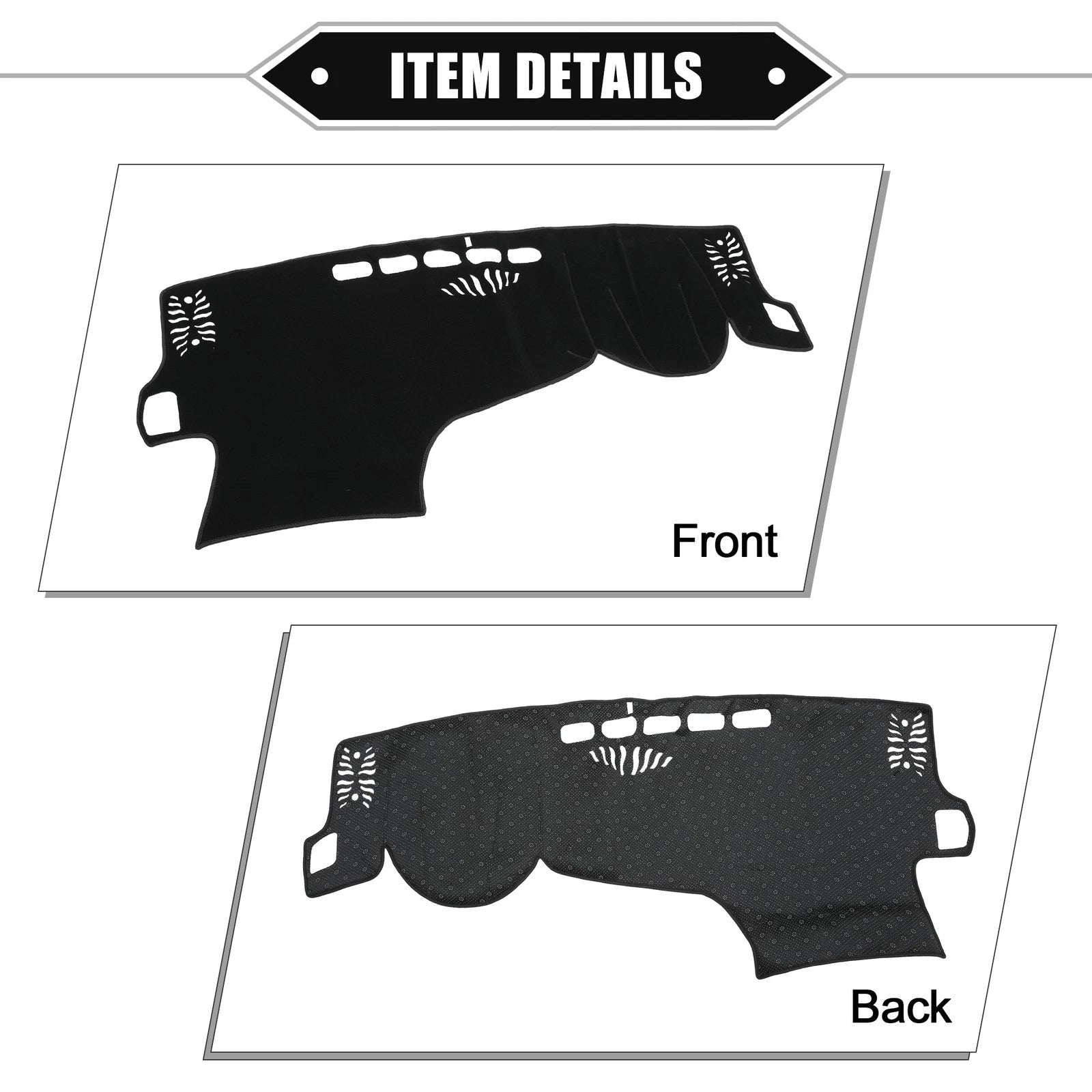 Dashboard Cover Mat for Lexus NX250 NX350 (2022–2023) Black