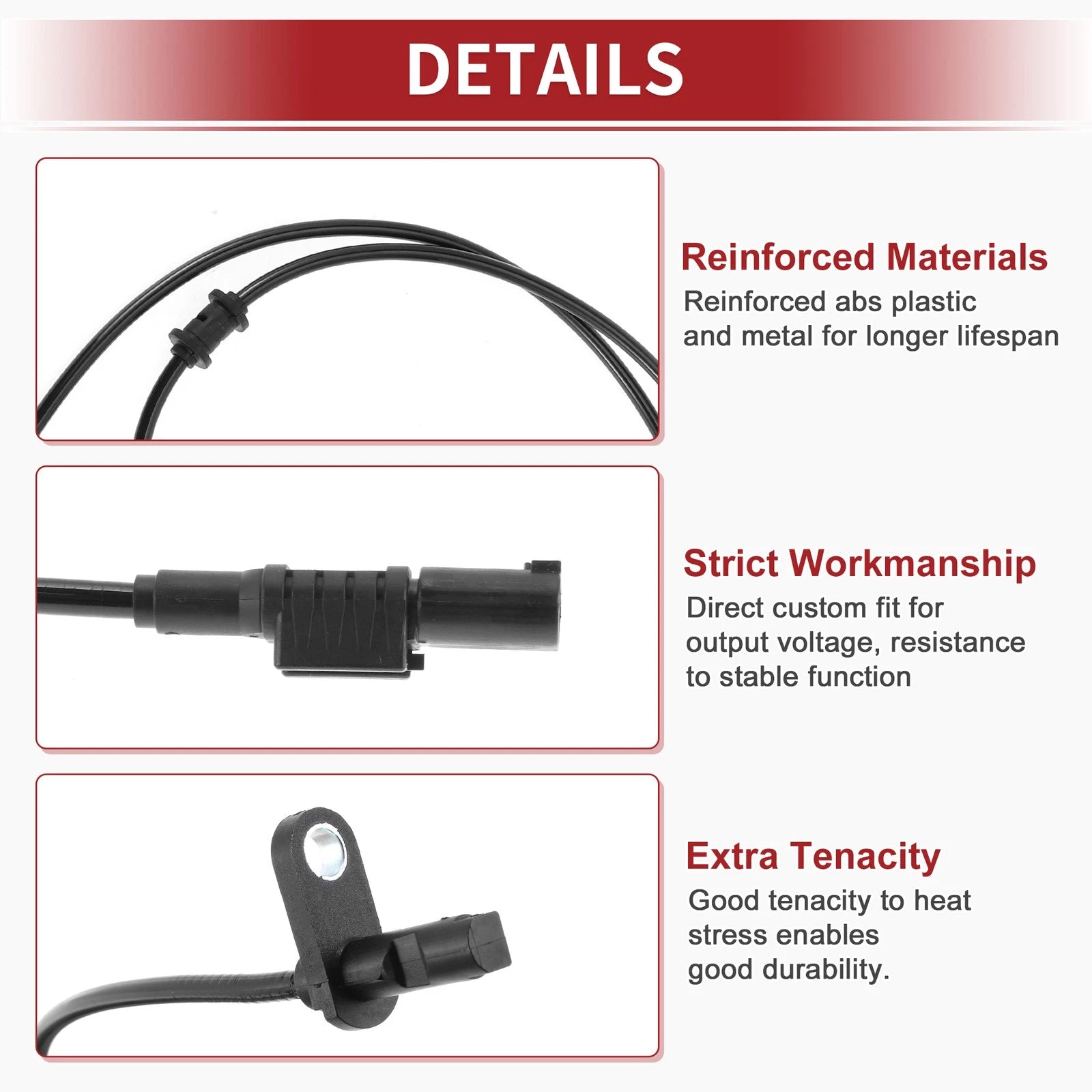 ABS Wheel Speed Sensor No. 2305401617 for Mercedes-Benz SL63 (2009–2012)