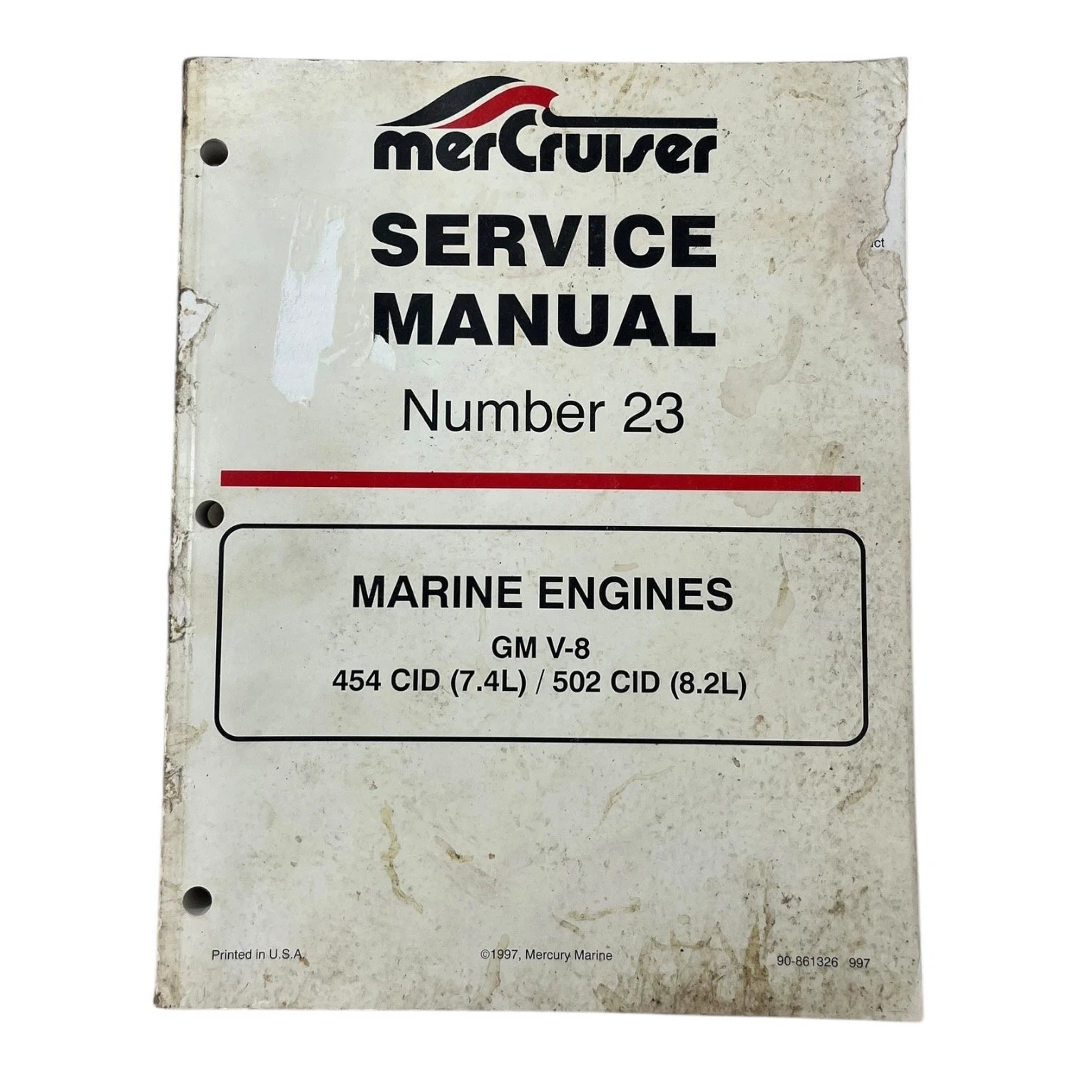 Service Manual #23 for MerCruiser 90-861326 (1997) Marine Engine GM V-8 7.4L-8.2L