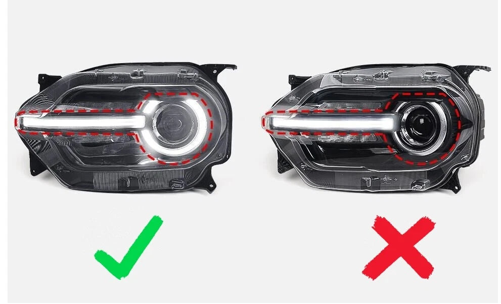LED Black Headlight Assembly for Ford Bronco Sport (2021–2026) LH