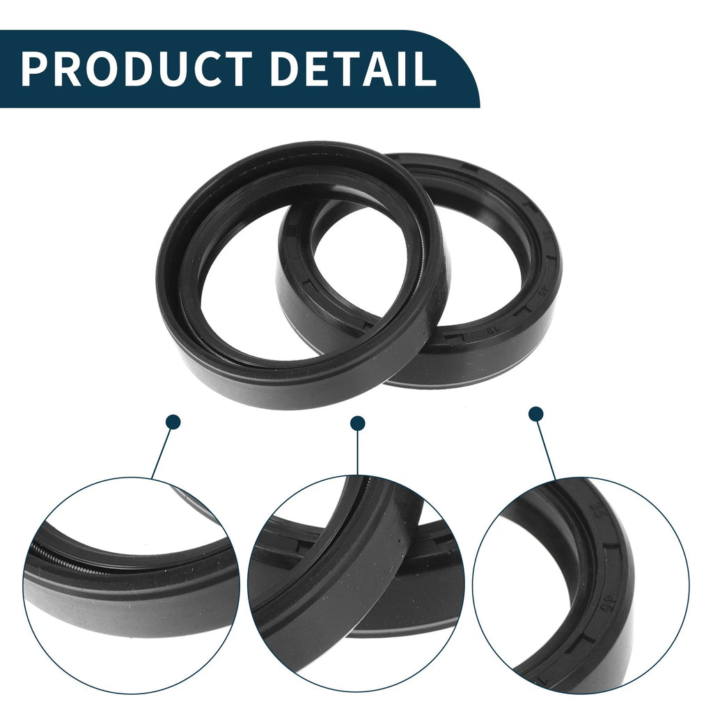 Set of 5 Oil Seal Rotary Shaft Seal NBR Rubber 35x45x10mm
