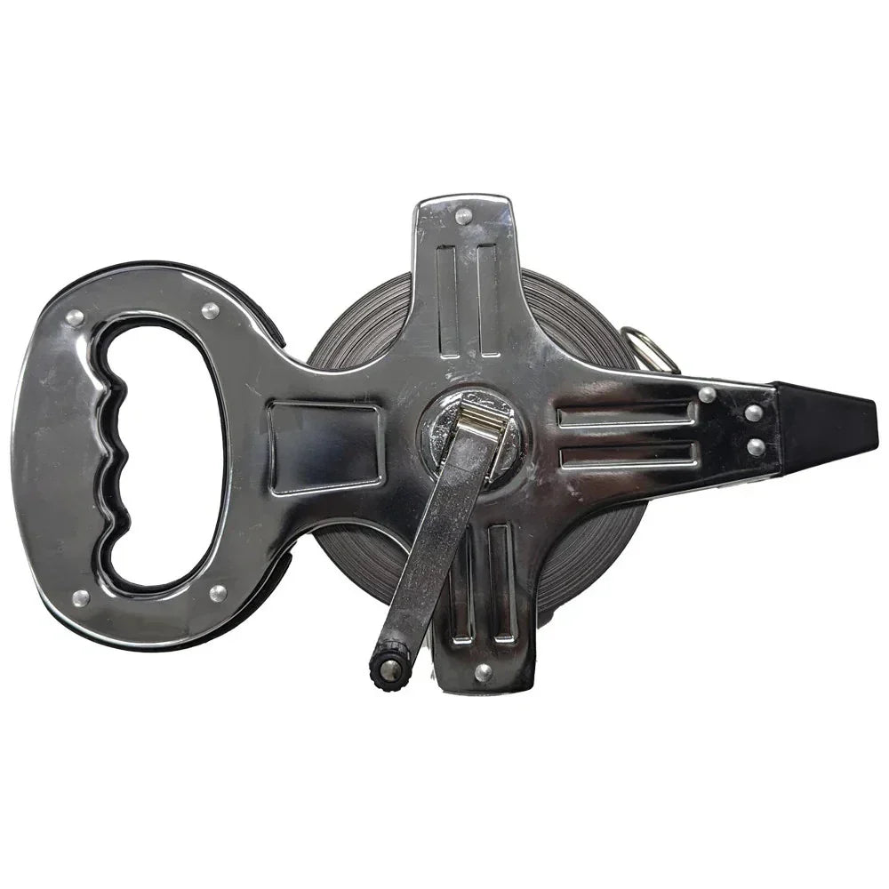 100M Stainless Steel Tape Measure Open Reel Metric Ruler
