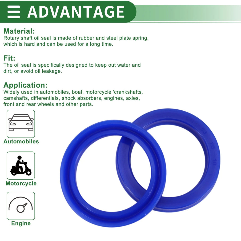 Set of 5 Oil Seal Rotary Shaft Seal 53x70x10mm High Pressure for Various Models