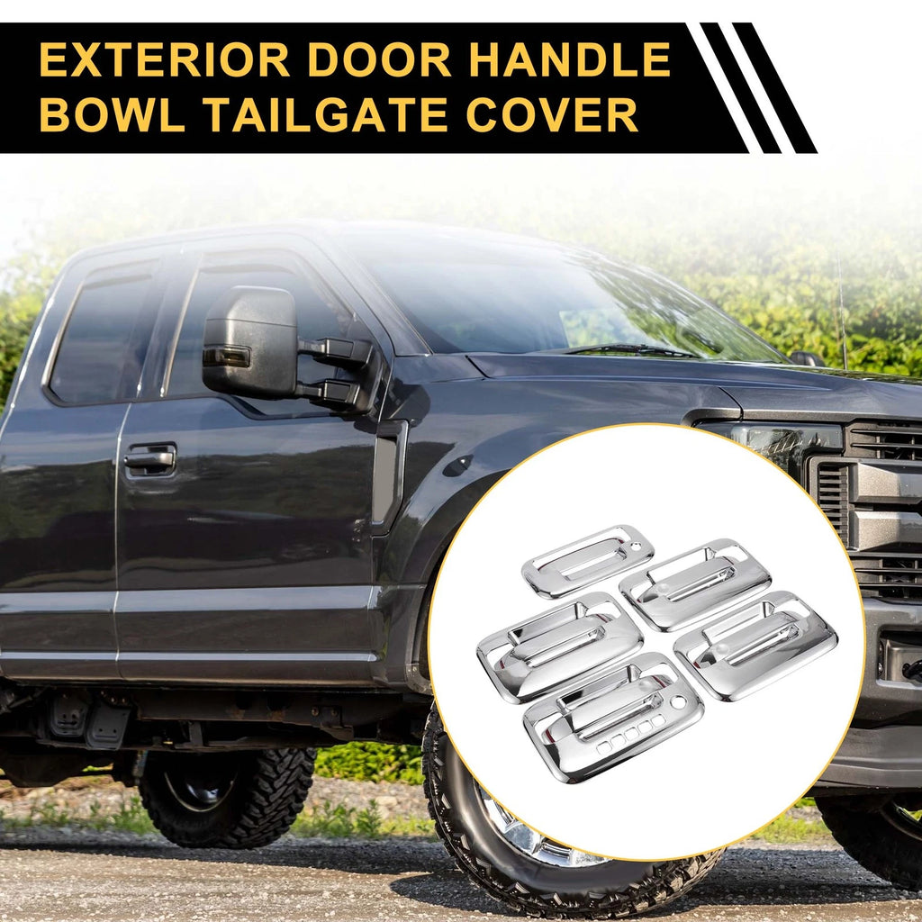Set of 1 Exterior Door Handle Cover for Ford F-150 (2004–2014) Silver Tone