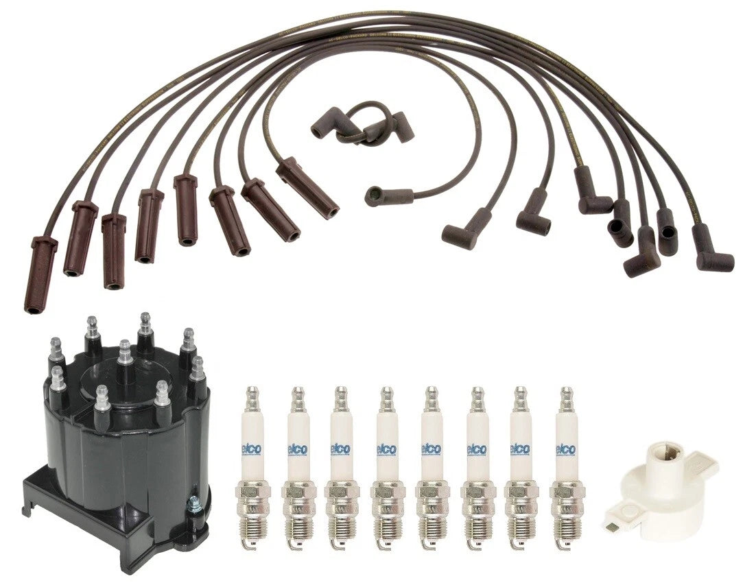 ACDelco Ignition Kit for Chevy G30 7.4L (1971–1995) - Rotor, Cap, Wire, Plugs