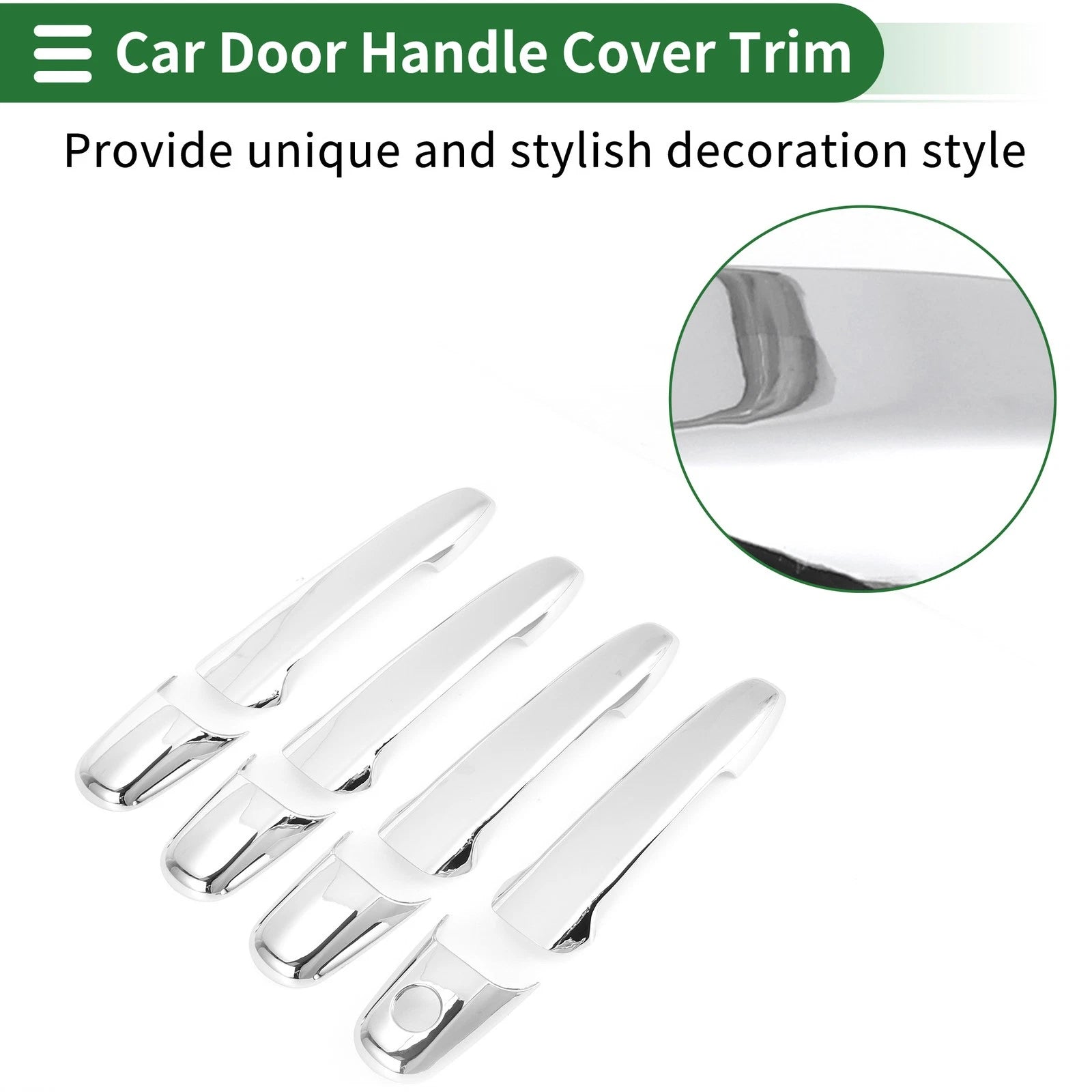 Car Door Handle Cover Trim for Mazda 2 3 5 6 (2003–2023) Silver Tone