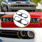 1 Pair Headlight Bezel Trim LH RH for Dodge Challenger (2015–2021)