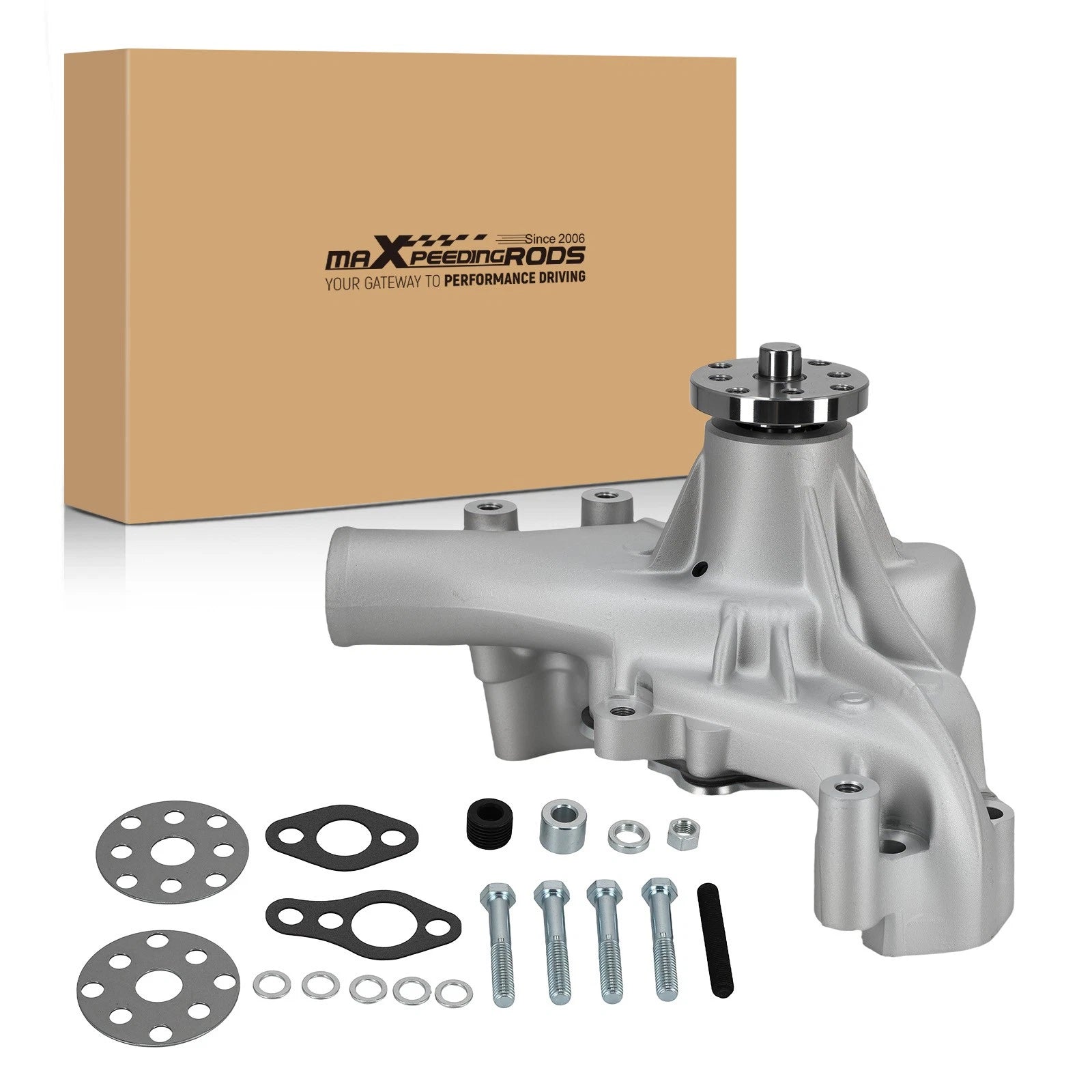 Aluminum Engine Water Pump for Chevrolet 283 305 327 350 383 400 (1969–1987)