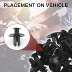 50 Pcs Front Fender Skirt Clip for Kia Soul 2010–2019, Kia Spectra
