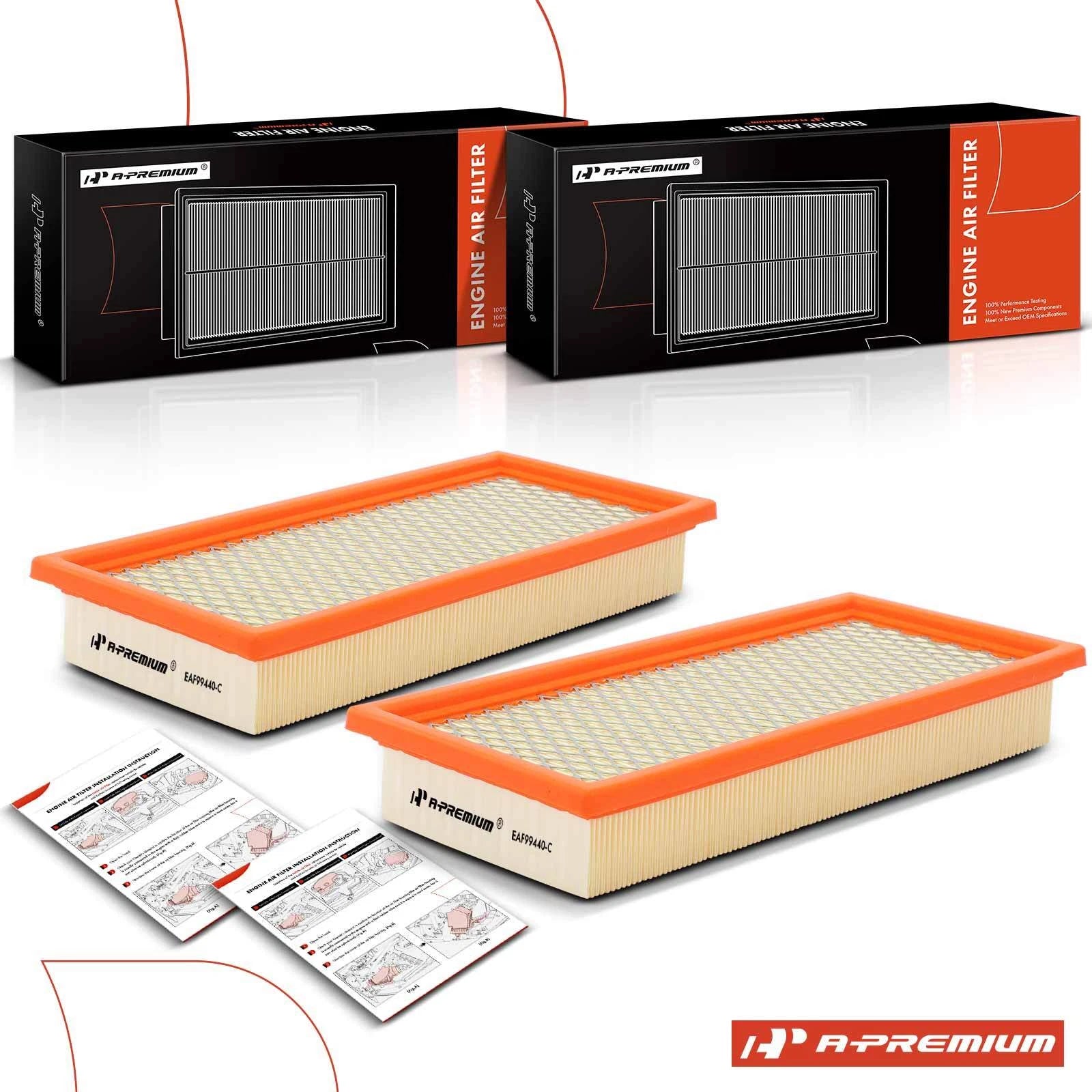 2X Engine Air Filter for Ford Five Hundred Freestyle (2005–2007)
