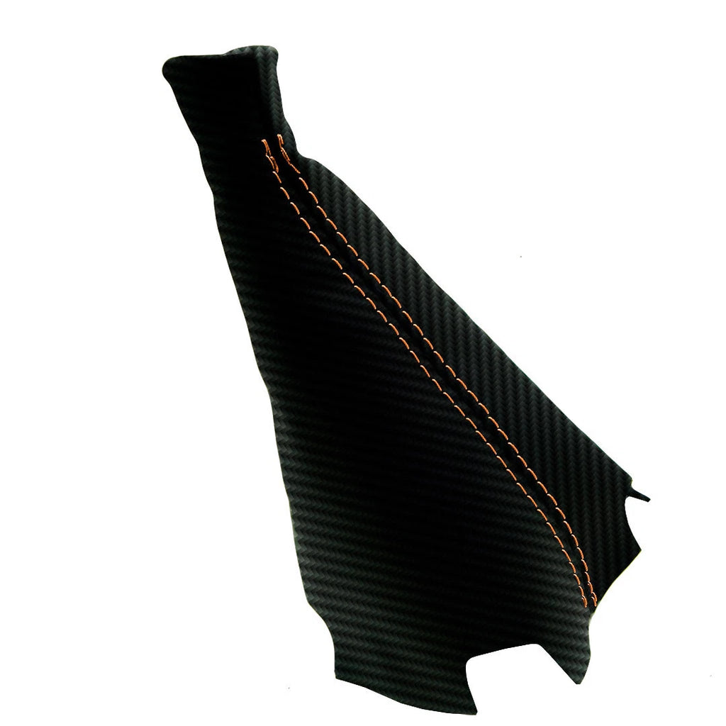 Manual Shift Boot for Honda Civic SI (2012–2015) Carbon Fiber Orange Stitch