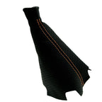 Manual Shift Boot for Honda Civic SI (2012–2015) Carbon Fiber Orange Stitch