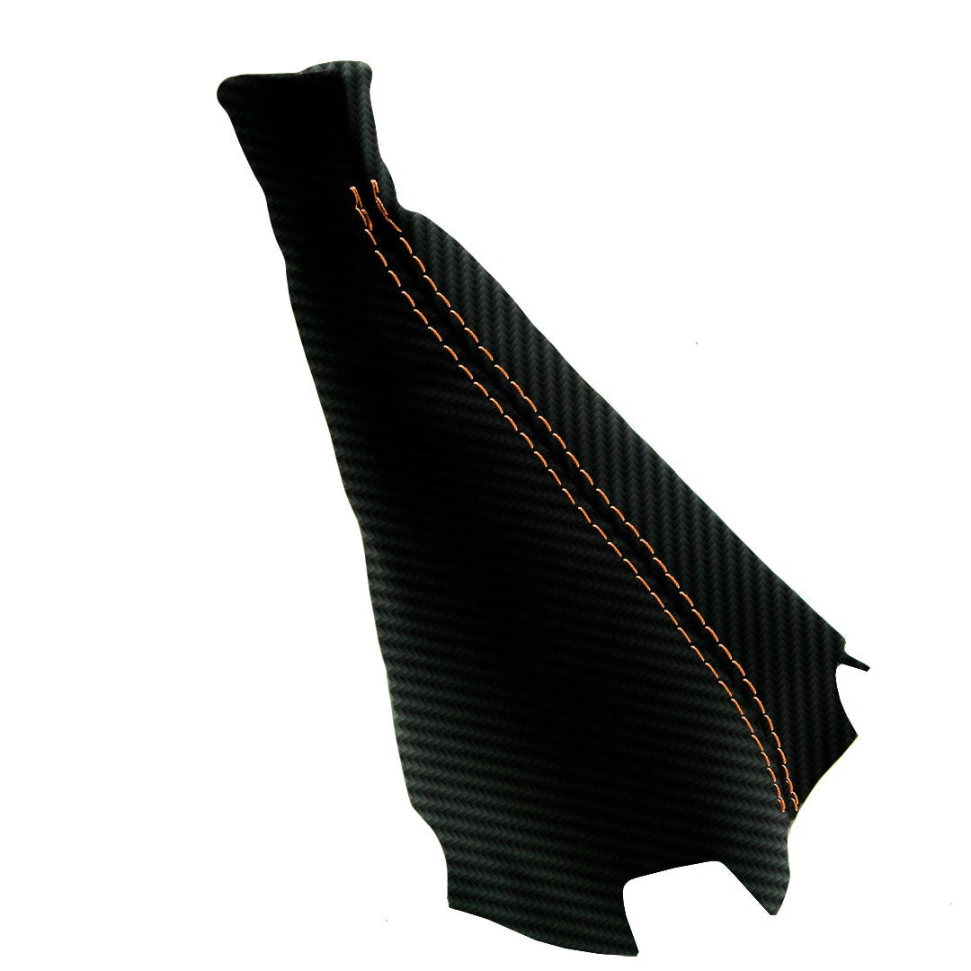 Manual Shift Boot for Honda Civic SI (2012–2015) Carbon Fiber Orange Stitch