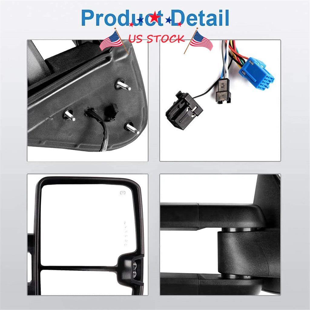 Towing Mirrors for Chevy Tahoe GMC Yukon (2003–2006)
