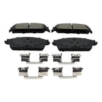 Set of 2 DuraGo Rear Rotors & Bosch QuietCast Ceramic Brake Pads for Sierra 1500 Tahoe