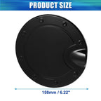 Black Fuel Tank Cover Door Gas Filler Cap for Dodge Ram (2010-2017)
