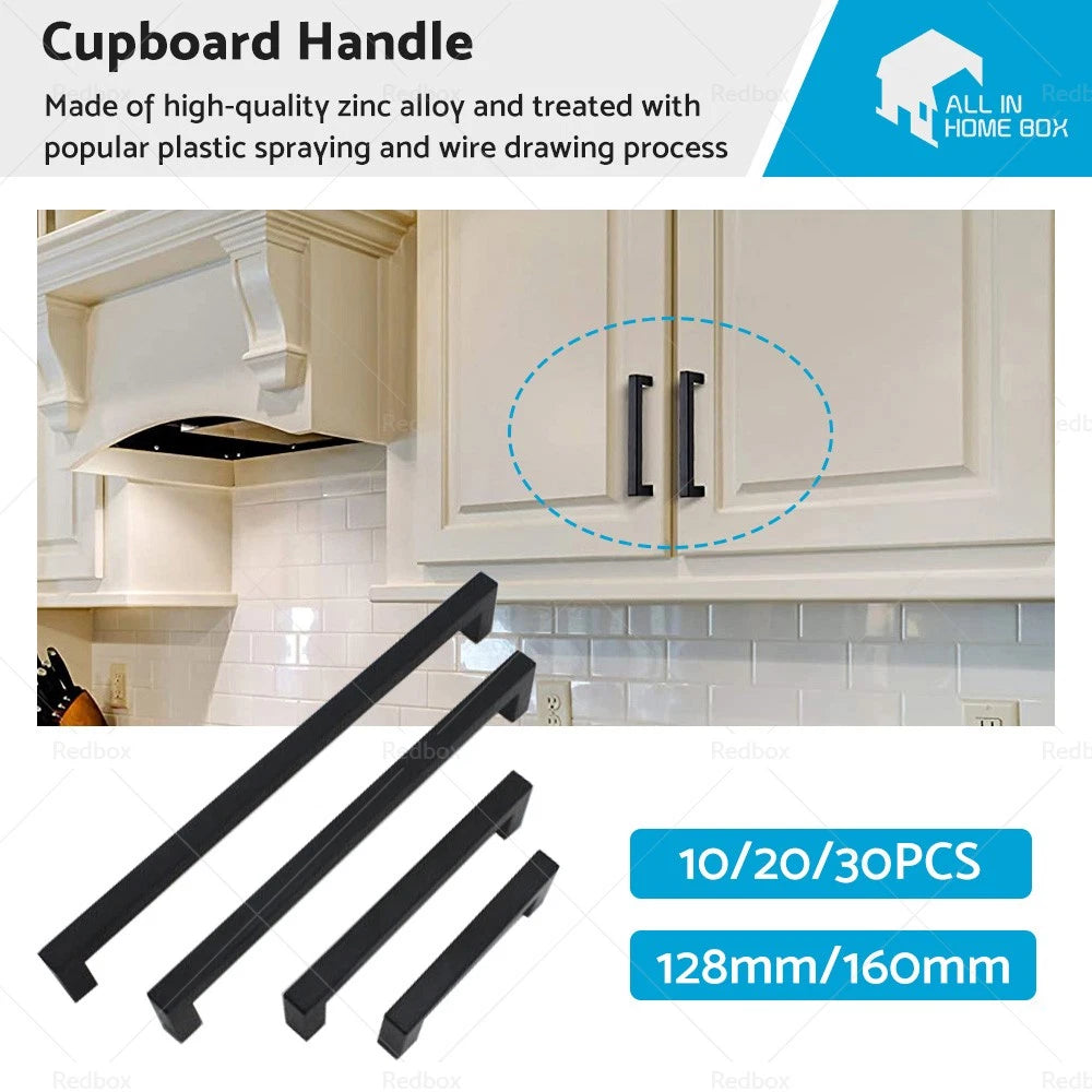 Cabinet Handles Pulls for Square Cabinets (128mm) Stainless Steel