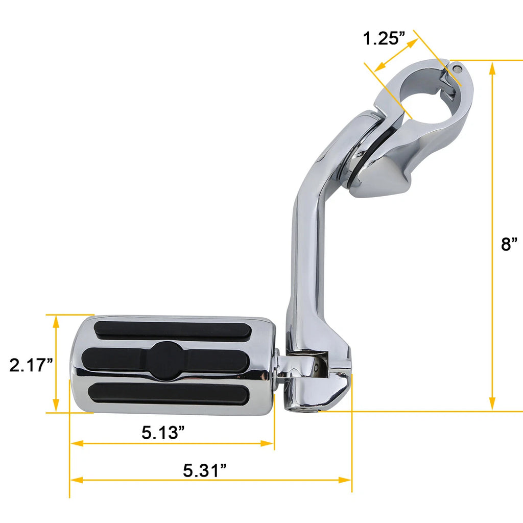 1.25" Angled Highway Foot Pegs for Harley Touring (Fits )