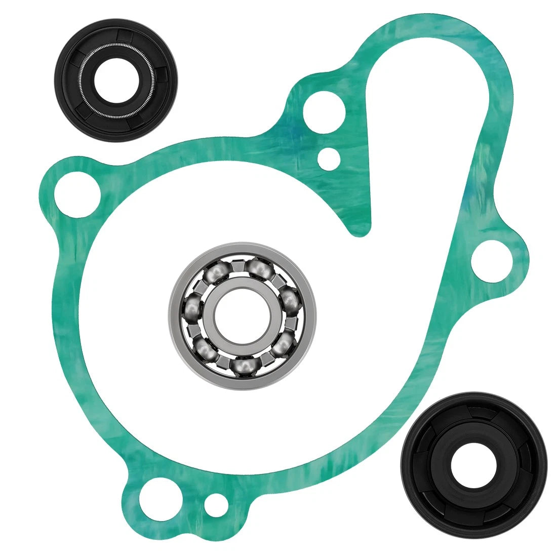 Water Pump Gasket Seal Bearing Repair Kit for Yamaha YZ125 YZ 125 125X (2005–2024)