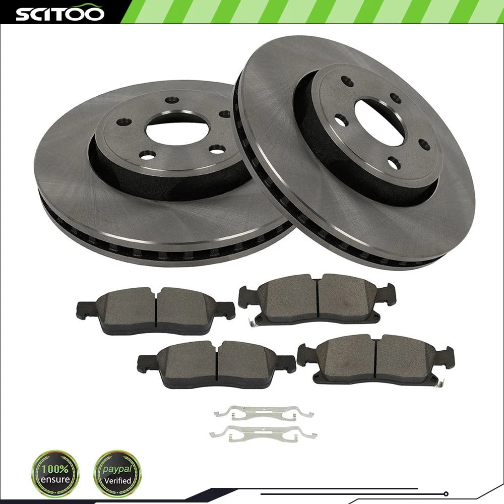 Front Brake Pad & Rotor for Jeep Grand Cherokee (2018) 12.99 in. Diameter