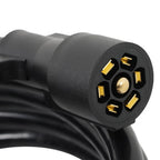 7-Way Trailer Cable Cord for Universal Use (16 Feet)
