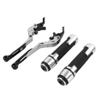 Silver Extendable Brake Clutch Levers Grip Set for BMW S1000R S1000RR (2010-2023)
