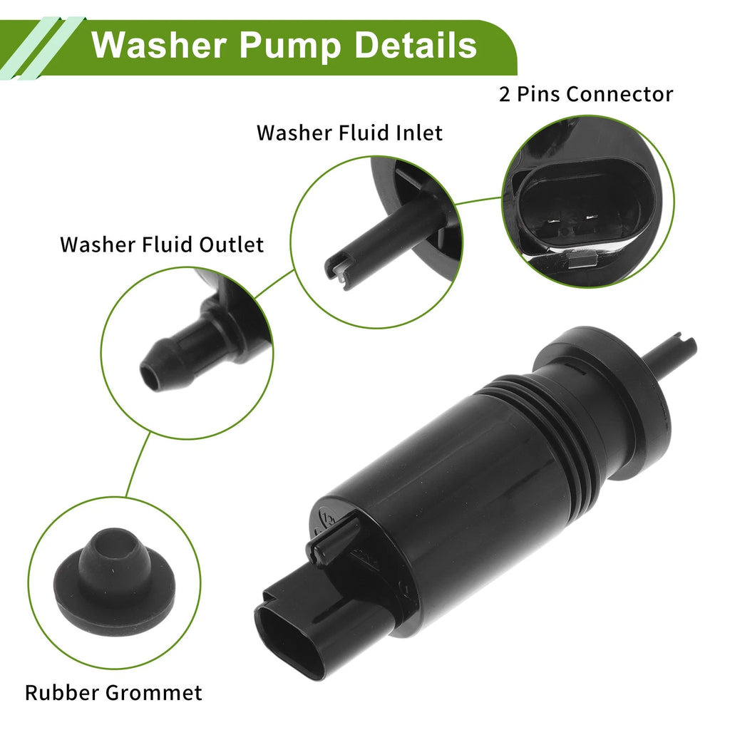 Windshield Washer Pump w/Grommet for Acura MDX (No. 2318660121)