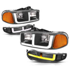 OE Style LED DRL Headlights for GMC Sierra/Yukon 1500 Denali (2002–2006)